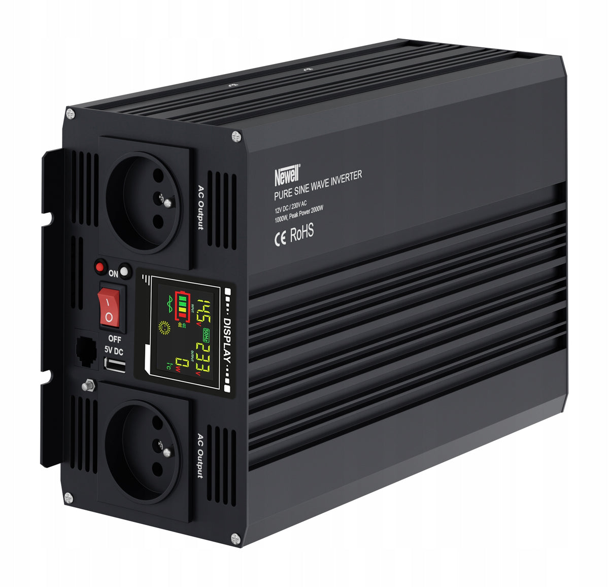 Newell voltage converter with pure sine wave - 12 V / 230 V, 1000 W EAN (GTIN) 5907489647885