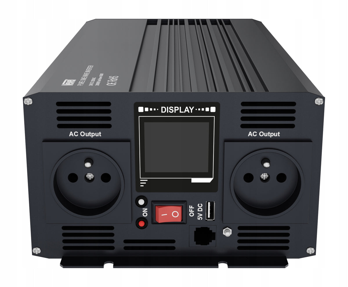 Newell voltage converter with pure sine wave - 24 V / 230 V, 2000 W Effective power 2000 W