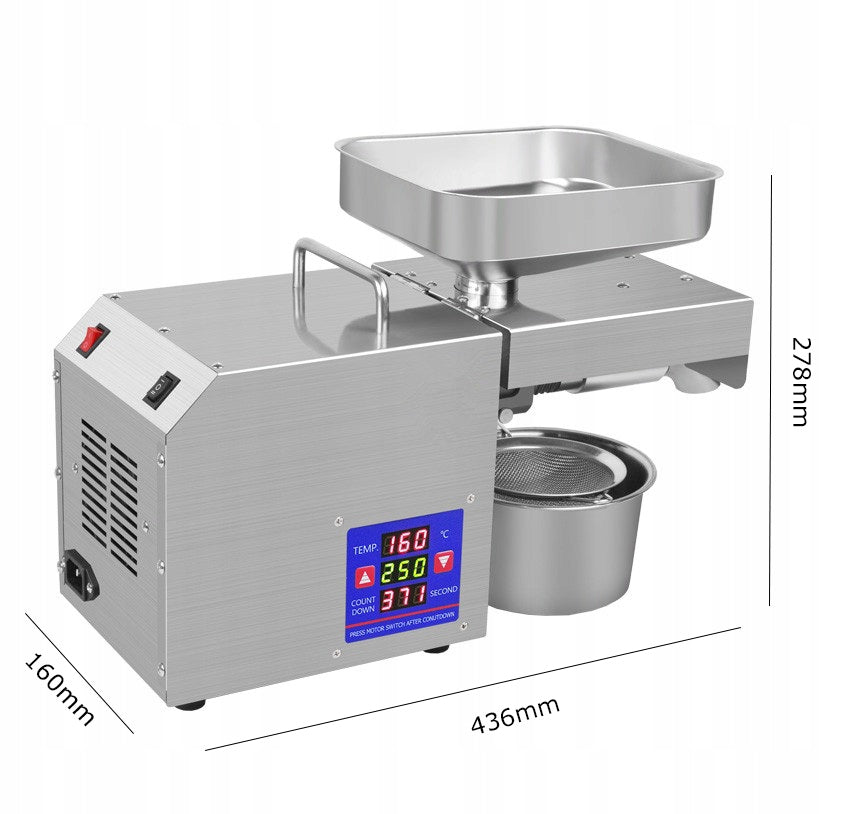 Nierdzewnej Automatyczna prasa do oleju z Kontrola temperatury 1500W Packaging status original