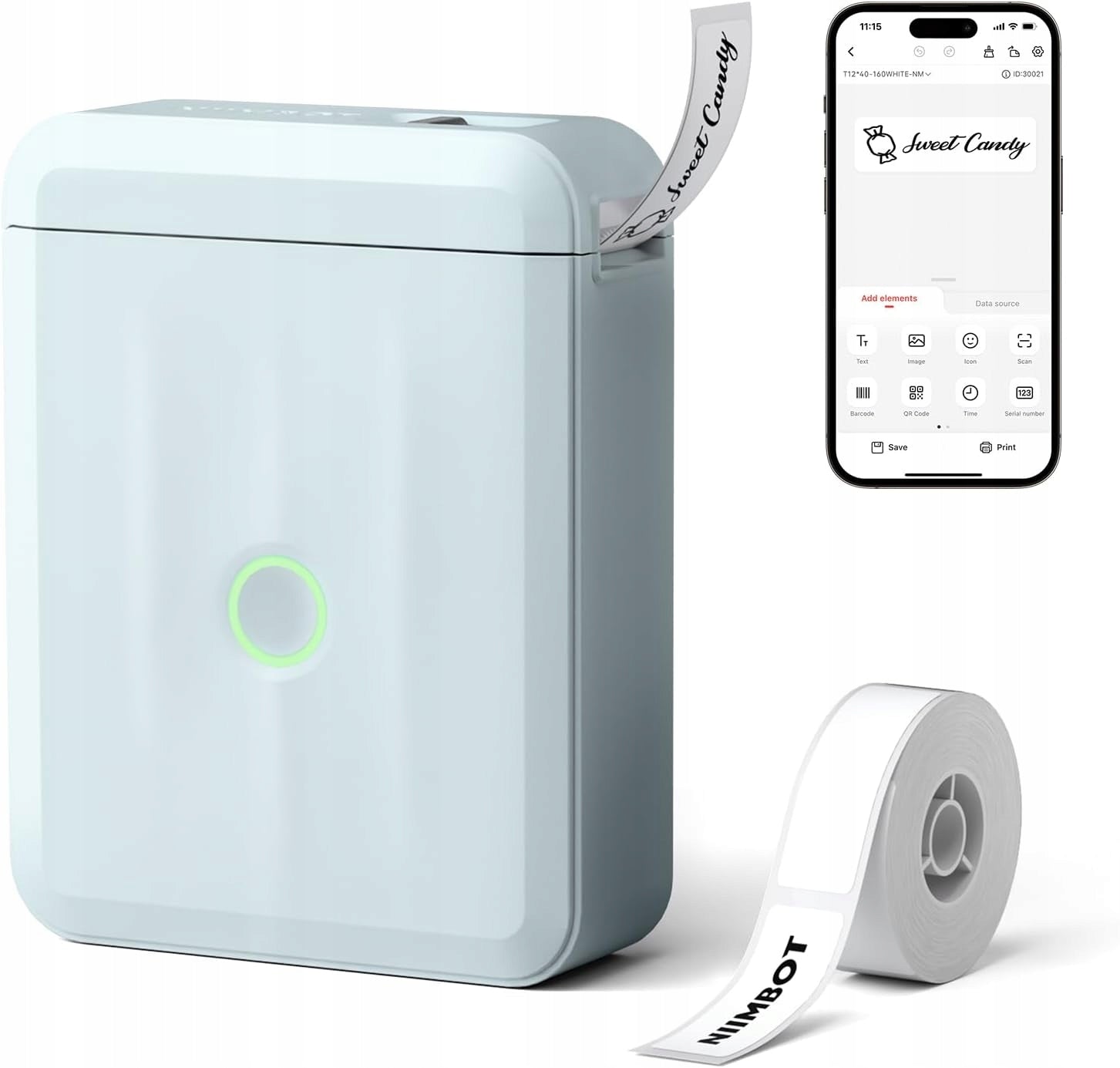 Niimbot Thermal Blue 1500mAh Label Printer For Label Printing