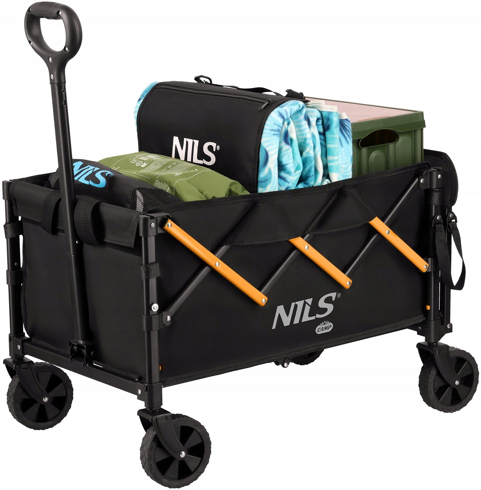 Nils Extreme NC2608 Hiking trolley black-orange 100L