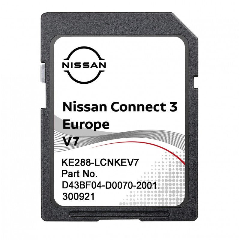 Nissan KE288-LCNKEV7 SD card Connect 3 v7 2023 Europe maps