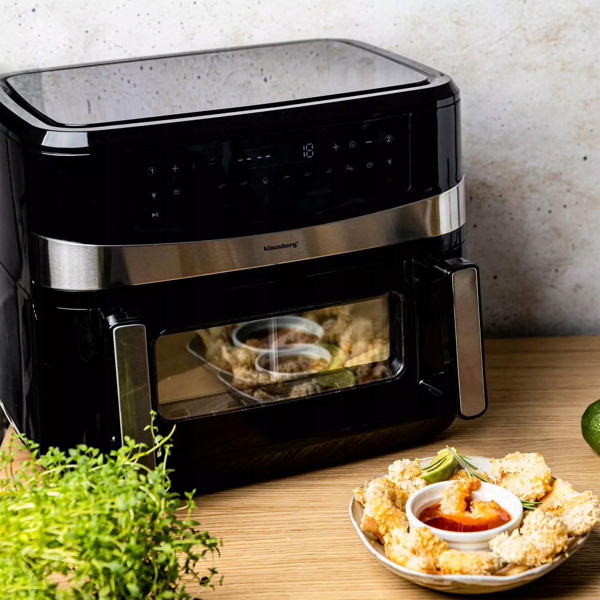 Non-fat air fryer, 9l, black, Klausberg, KB-7717 Brand Klausberg
