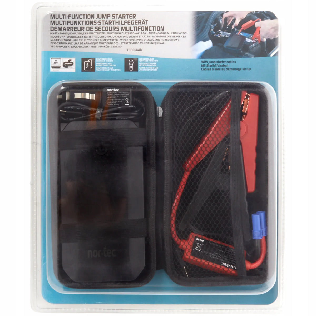 Nor-Tec Starting Device 7200 mAh 12V – Powerbank + SOS LED Flashlight Brand no brand