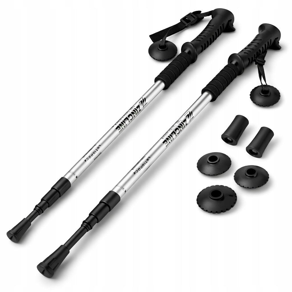 Nordic Walking Treking Poles Folding Lightweight Telescopic 2 Pcs