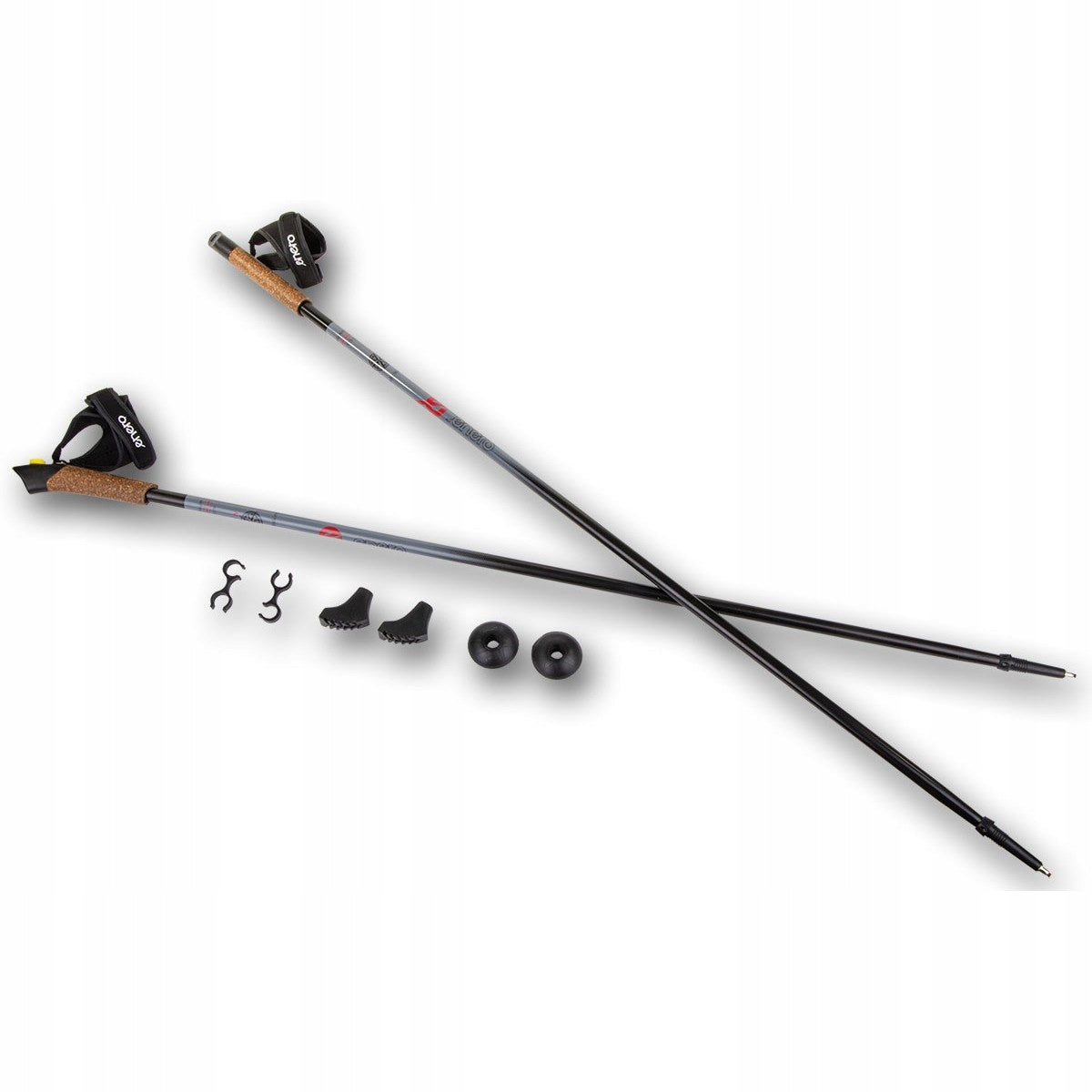 Nordic Walking poles ENERO 115cm Aluminium Color gray