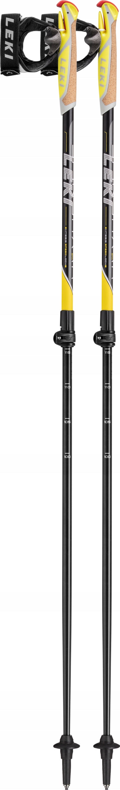 Nordic Walking poles LEKI SPIN SHARK 100 - 130 210g Color black