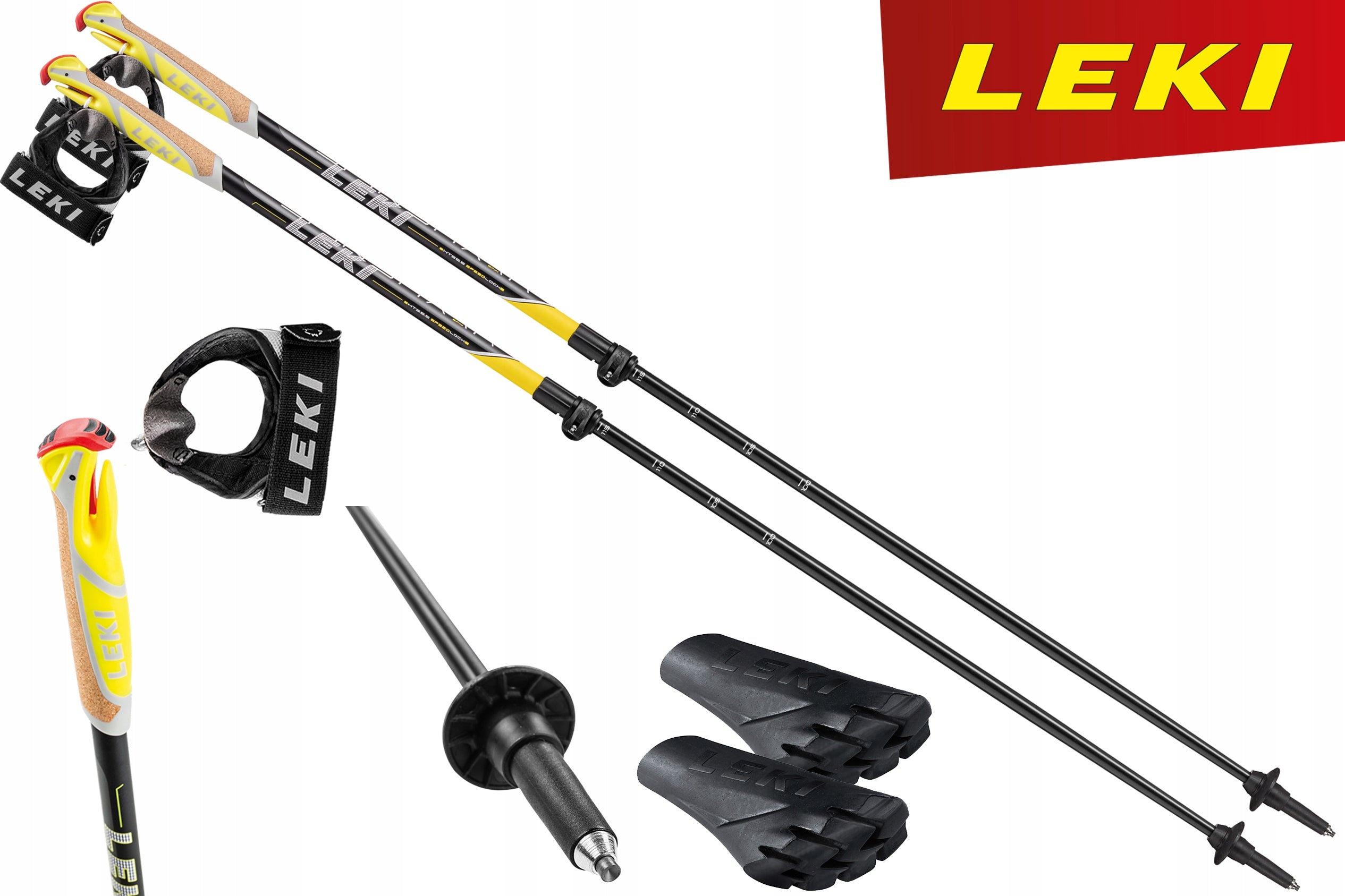Nordic Walking poles LEKI SPIN SHARK 100 - 130 210g