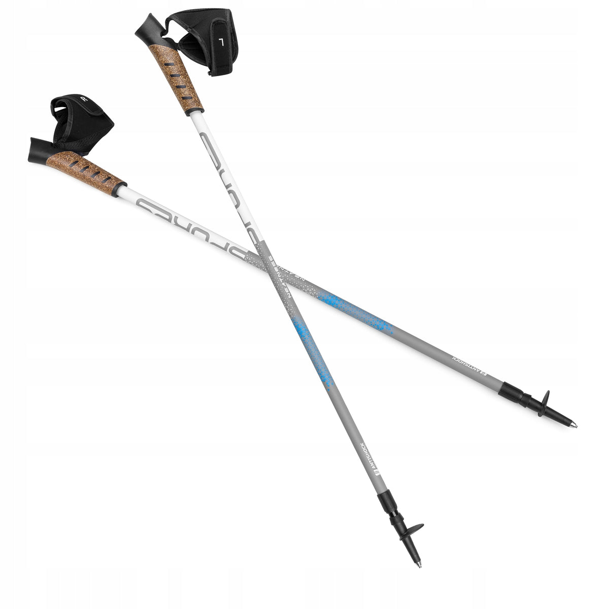 Nordic Walking poles Spokey NEATNESS II Antishock 105-140 cm Aluminium