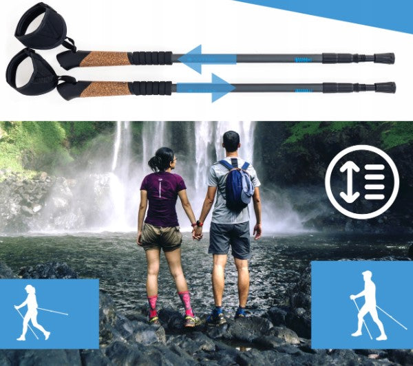 Nordic Walking poles TELESCOPIC poles adjustable trekking Packaging status original