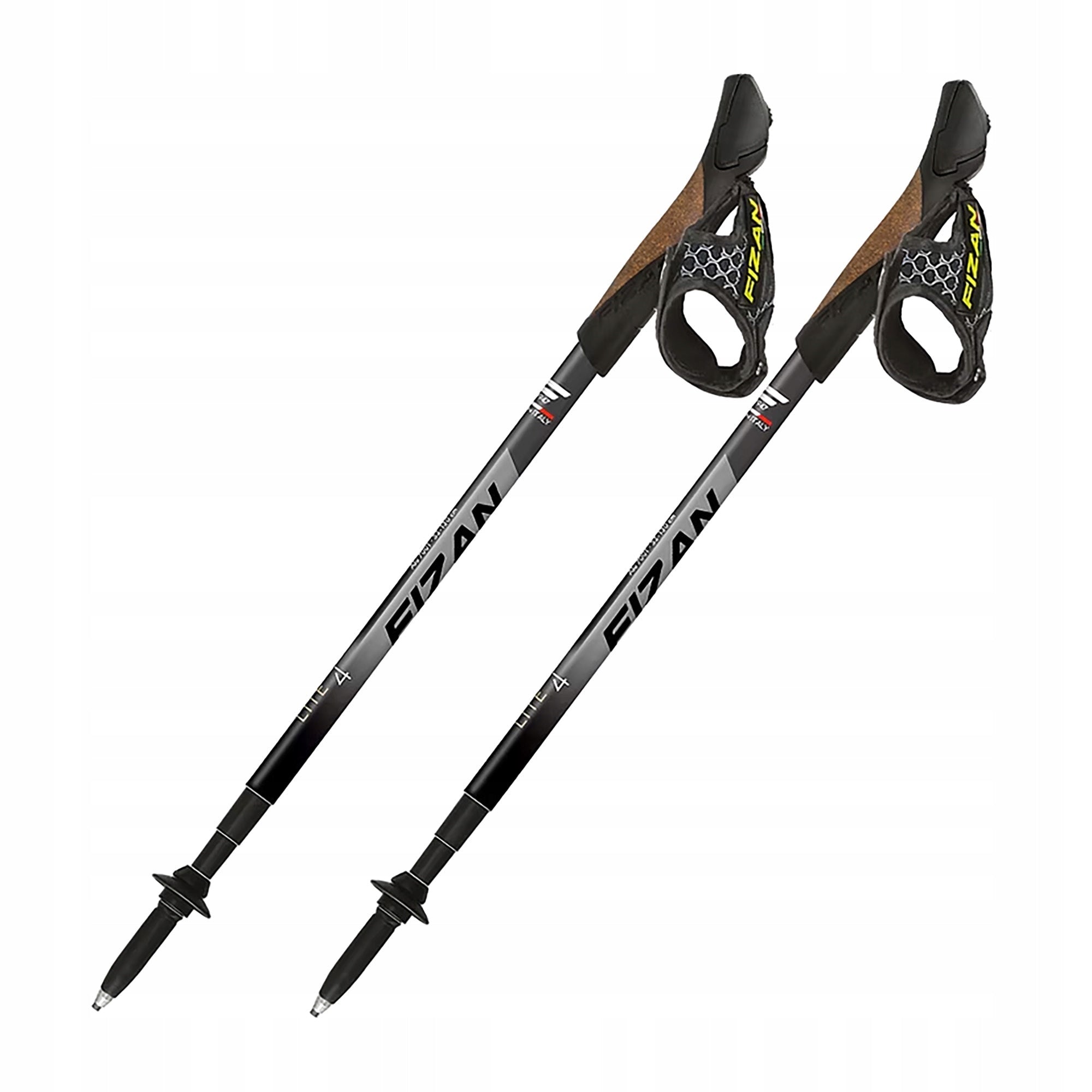Nordic walking poles Fizan Lite 4 grey 52-130 cm