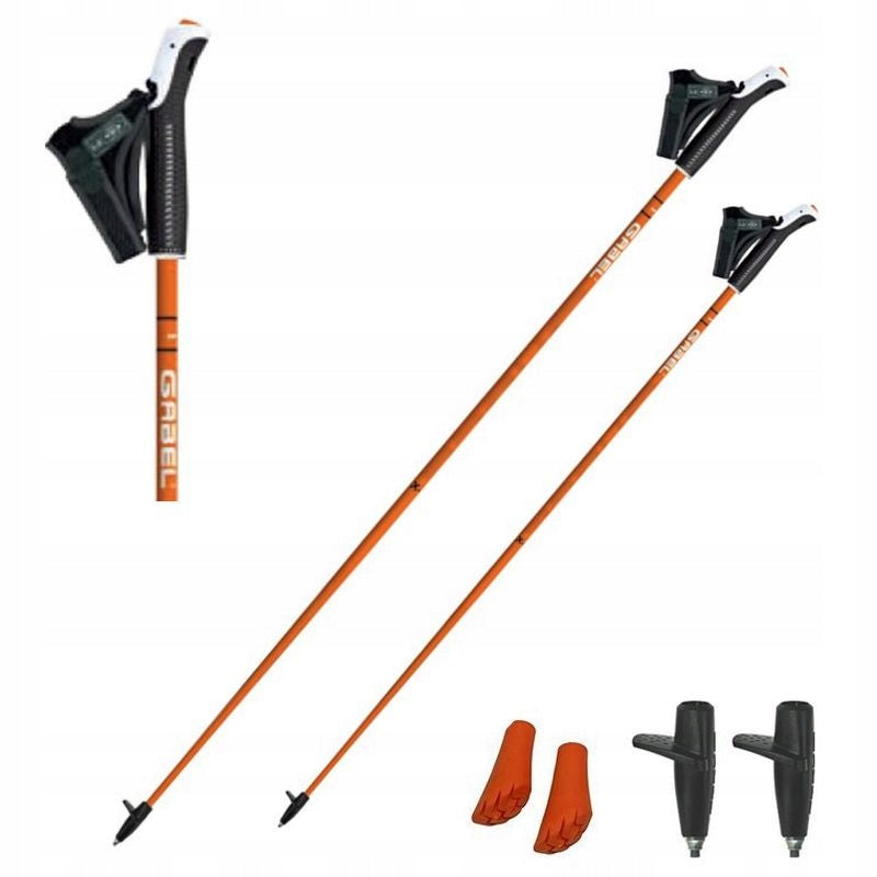 Nordic walking poles GABEL STRIDE X-1.35 Orange 130