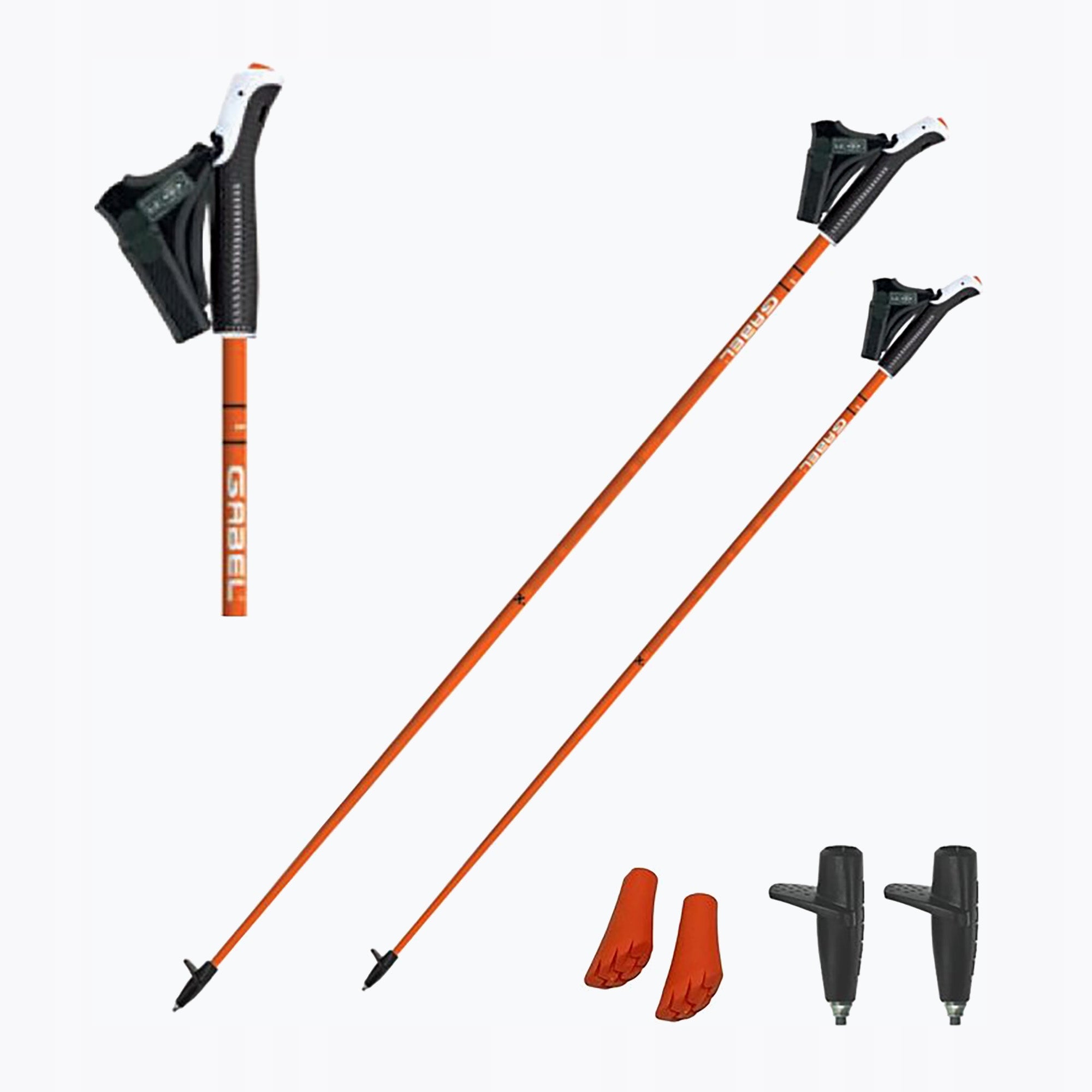Nordic walking poles GABEL X-1.35 orange 120 cm Color red