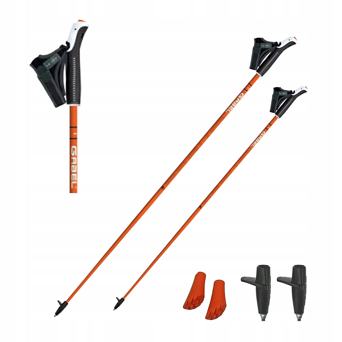 Nordic walking poles GABEL X-1.35 orange 120 cm