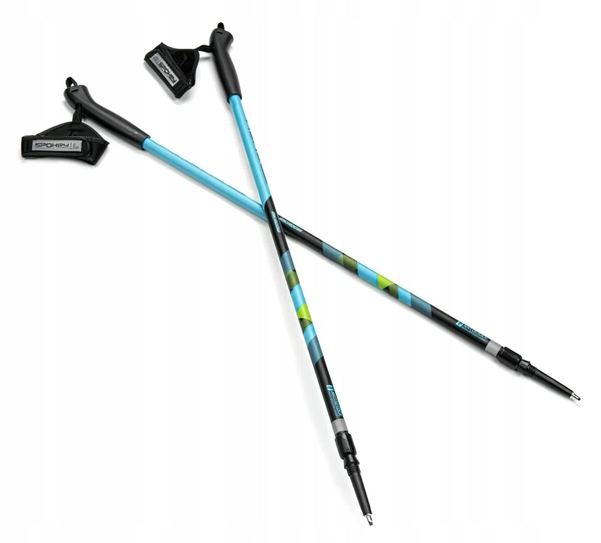 Nordic walking poles SPOKEY Meadow 105 - 135cm Color blue