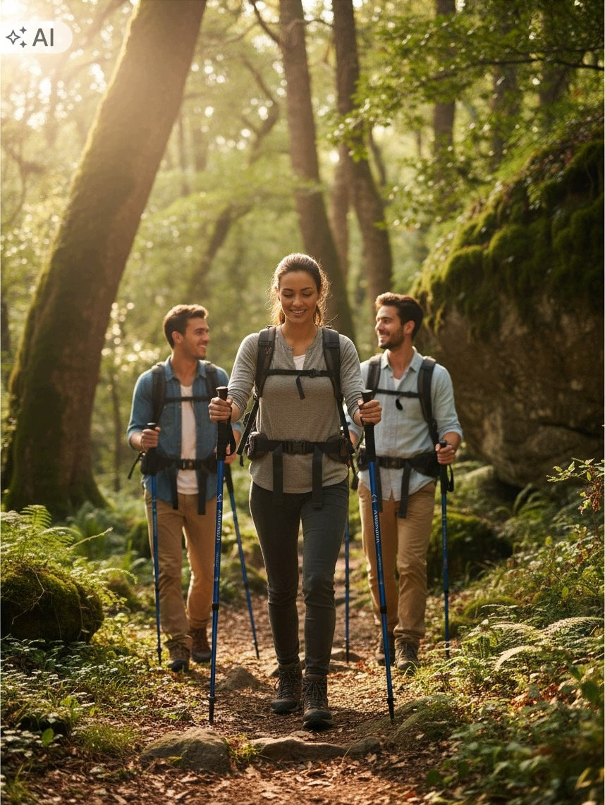 Nordic walking poles trekking cork 2sz for walking adjustable in the mountains Manufacturer code LX-AN6379