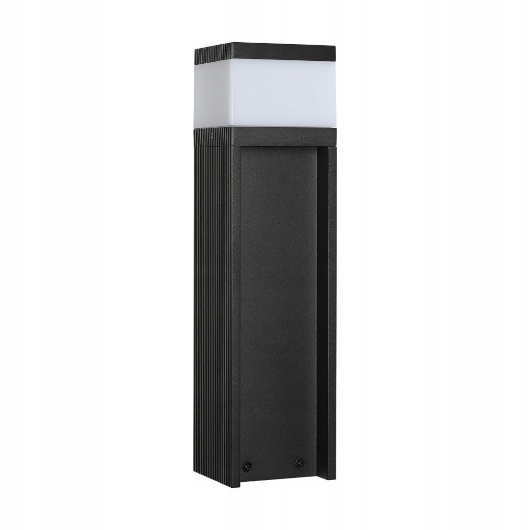 Nowoczesna lampa ogrodowa VESPER słupek - czarna IP44 G9