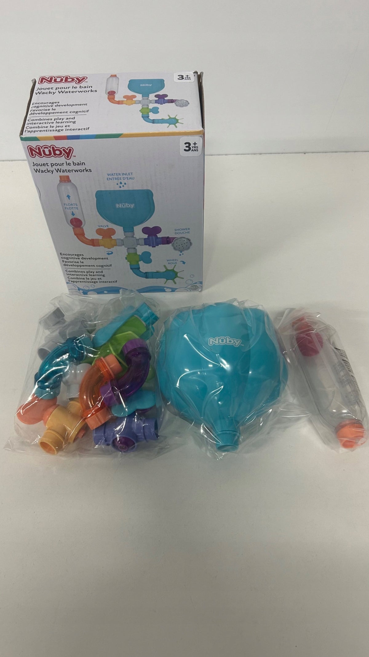 Nuby Wacky Water Works Pipes Bath Toy for 3 Year Olds Manufacturer code 0039175809026