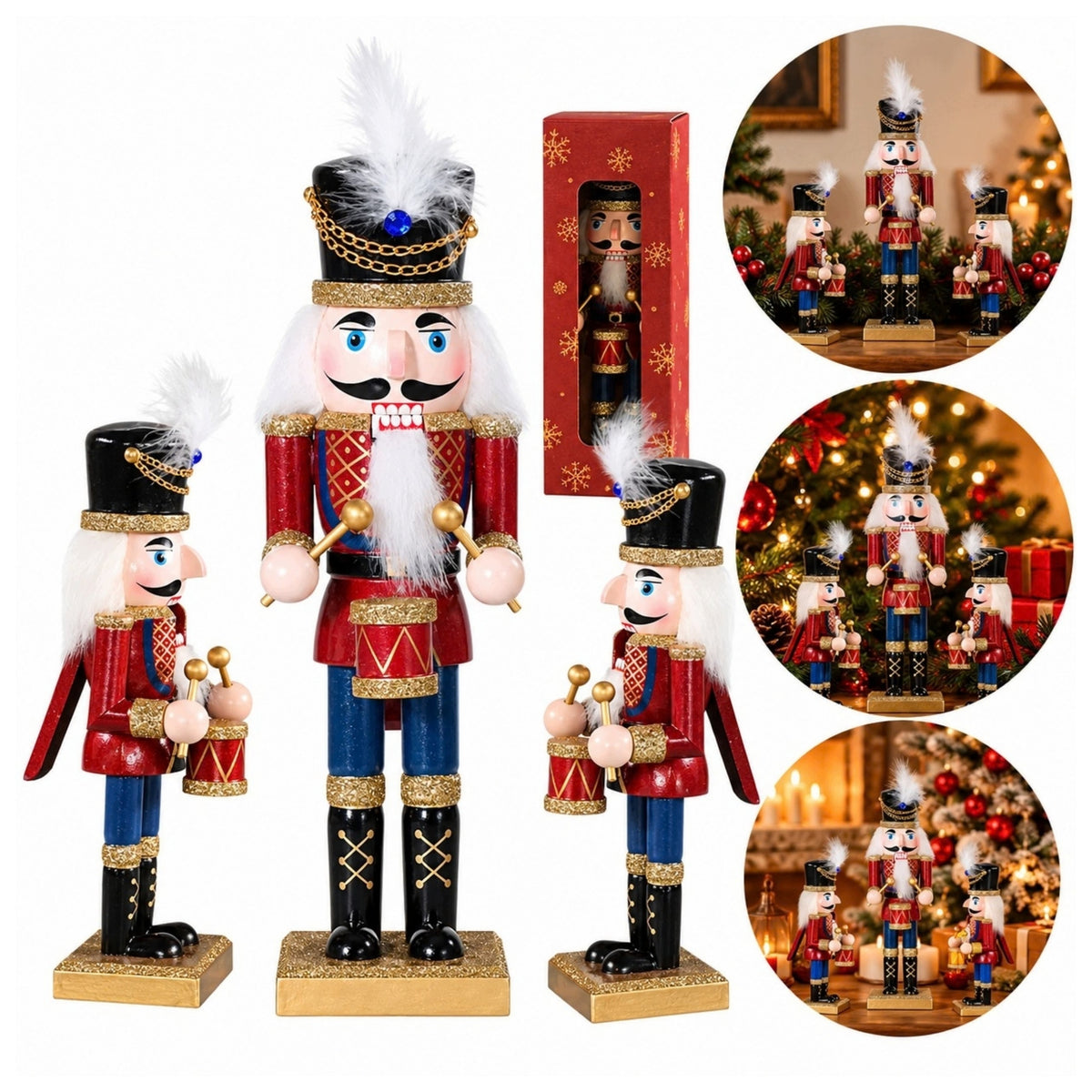 Nutcracker Christmas figurine wooden ornament XXL 50 cm