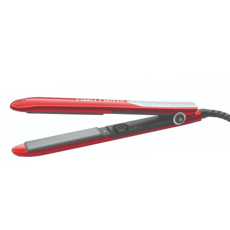OBB NEO NEOX RED-SILVER CERAMIC-TURMALINE STRAIGHTENER FOR HAIR
