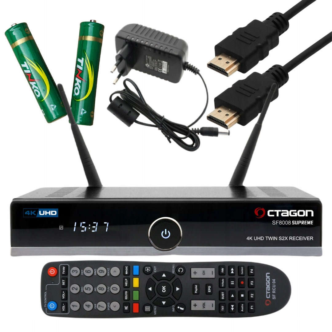 OCTAGON SF8008 V3 SUPREME TWIN 4K decoder Enigma2 Oscam OpenATV 7.6 PL