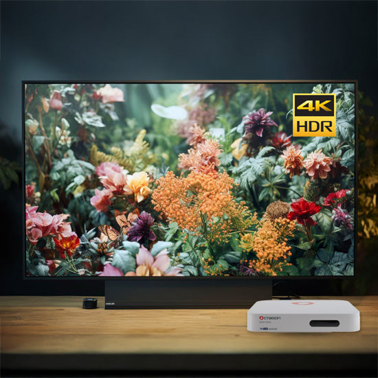 OCTAGON SPIRIT WHITE 4K Android, 2GB/32GB, TV IP OTT, Bluetooth 5.1 Model TOSPIRITW4K