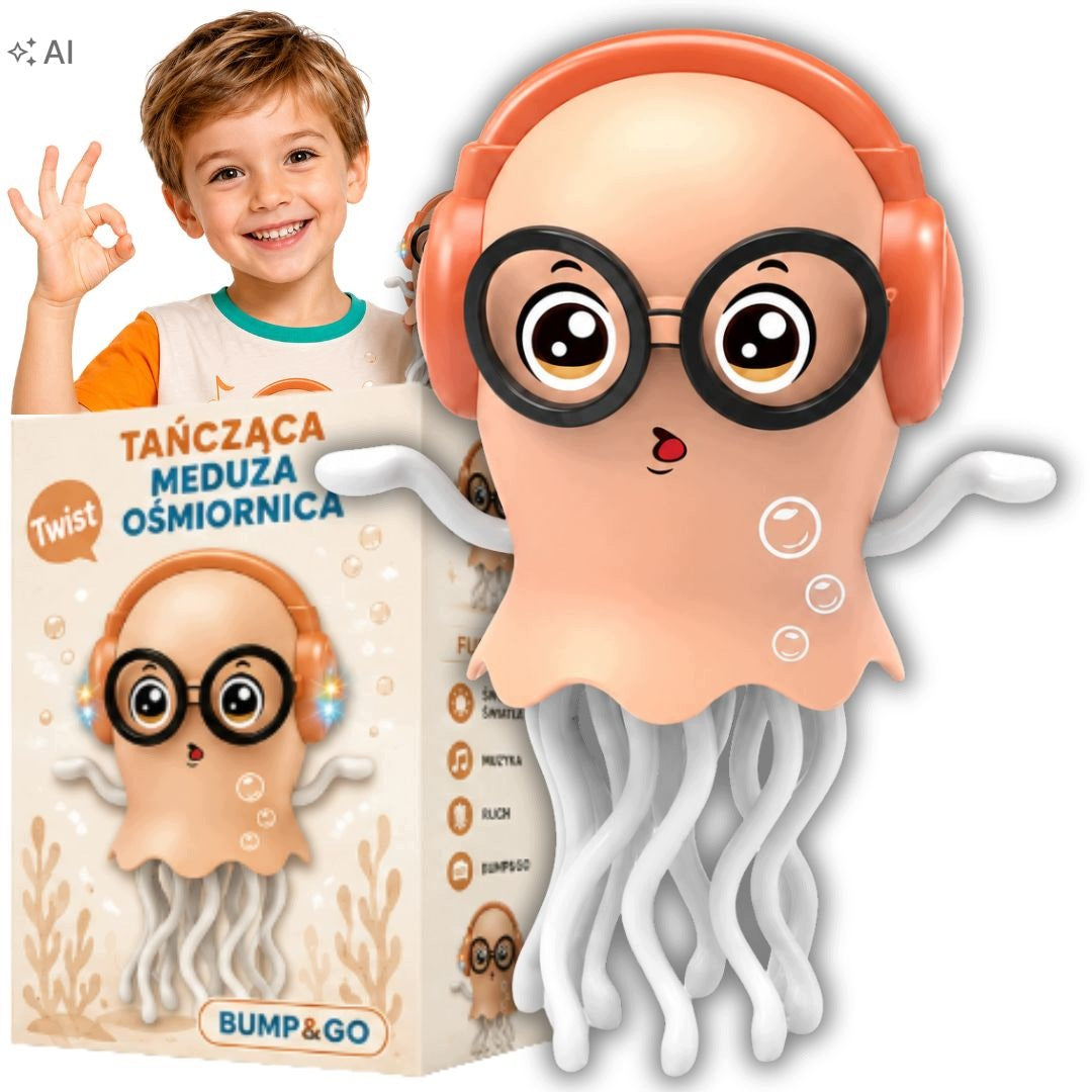 OCTOPUS DANCING JELLYFISH INTERACTIVE LED RIDES GAME GLOWS FOR KIDS