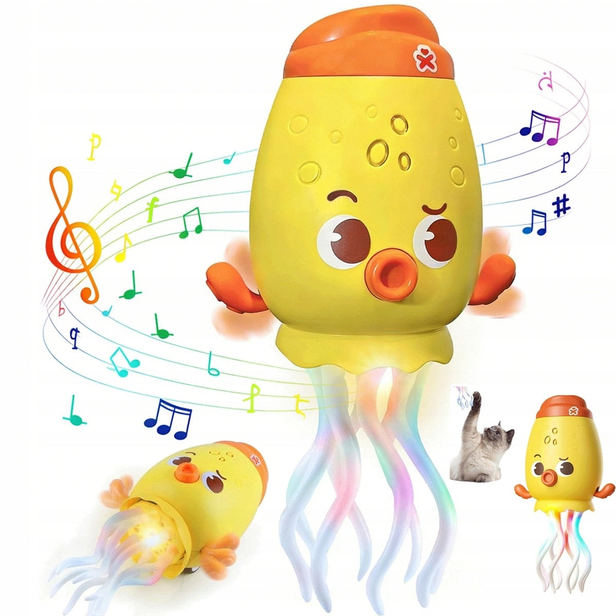 OCTOPUS WITH MUSIC AND MOTION SENSOR PERFECT BIRTHDAY GIFT