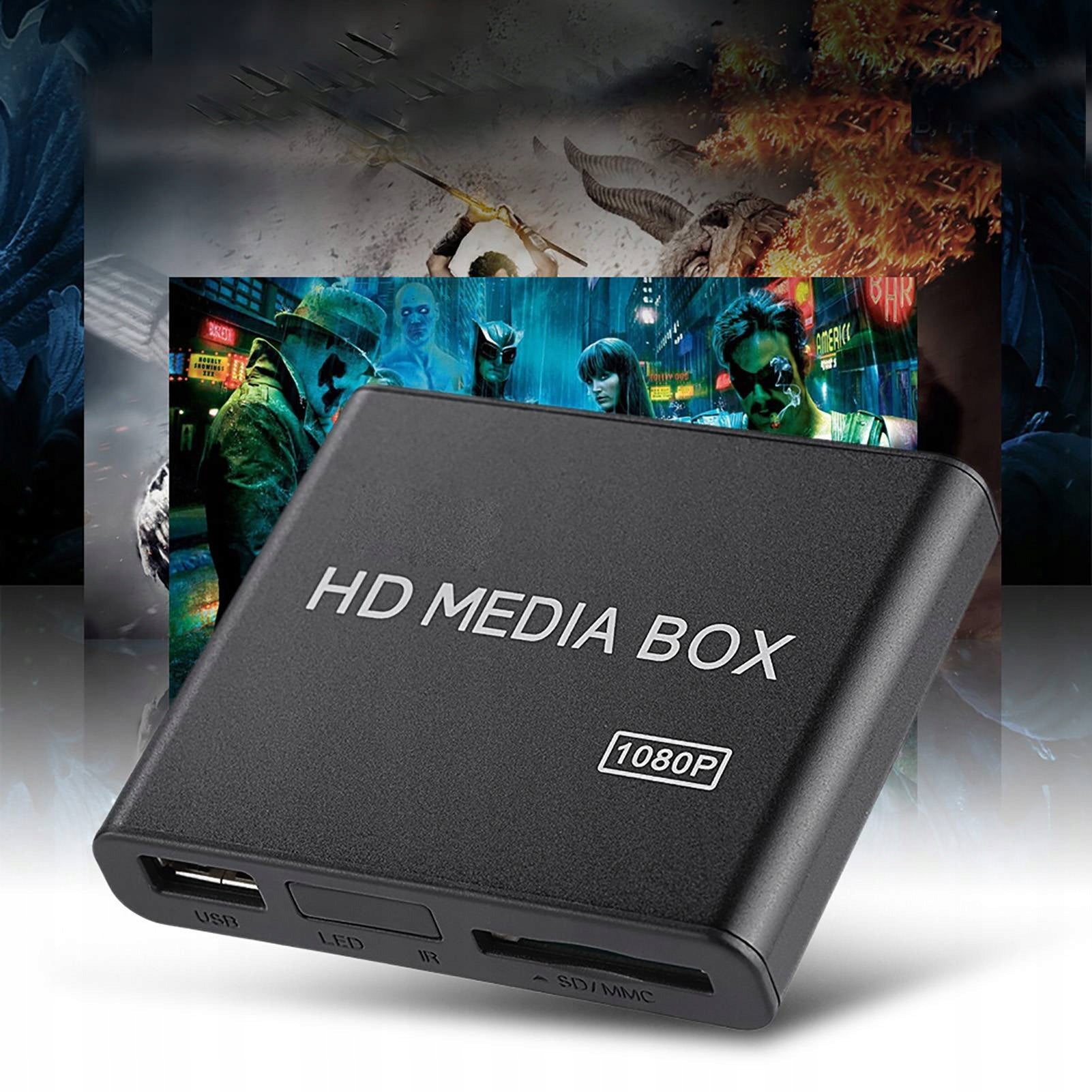 ODTWARZACZ MULTIMEDIALNY FULL HD 1080P OBSŁUGA USB MMC RMVB MP3 AVI MKV Manufacturer code 687365