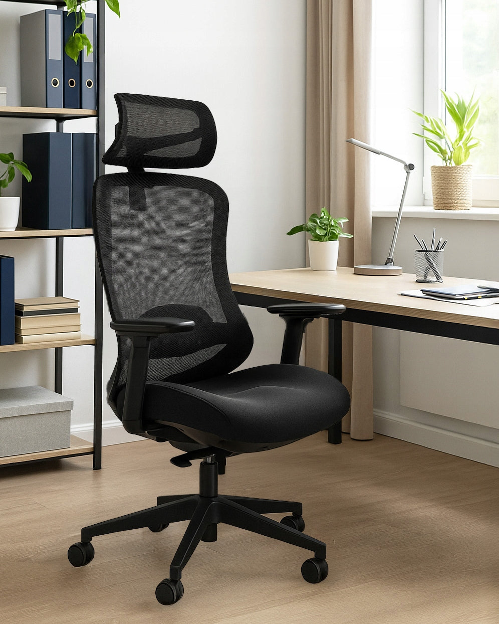 OFFICE CHAIR ERGONOMIC SWIVEL ADAPTA BLACK ADJUSTABLE MESH FABRIC Brand Unique