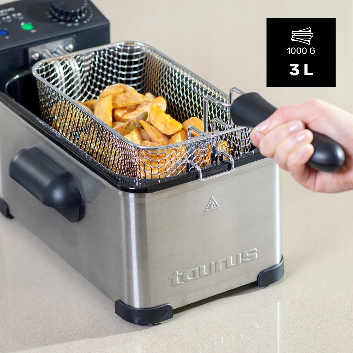OIL AIR FRYER FAT XXL STRONG LARGE TRADITIONAL AIR FRYER 3L Brand Taurus