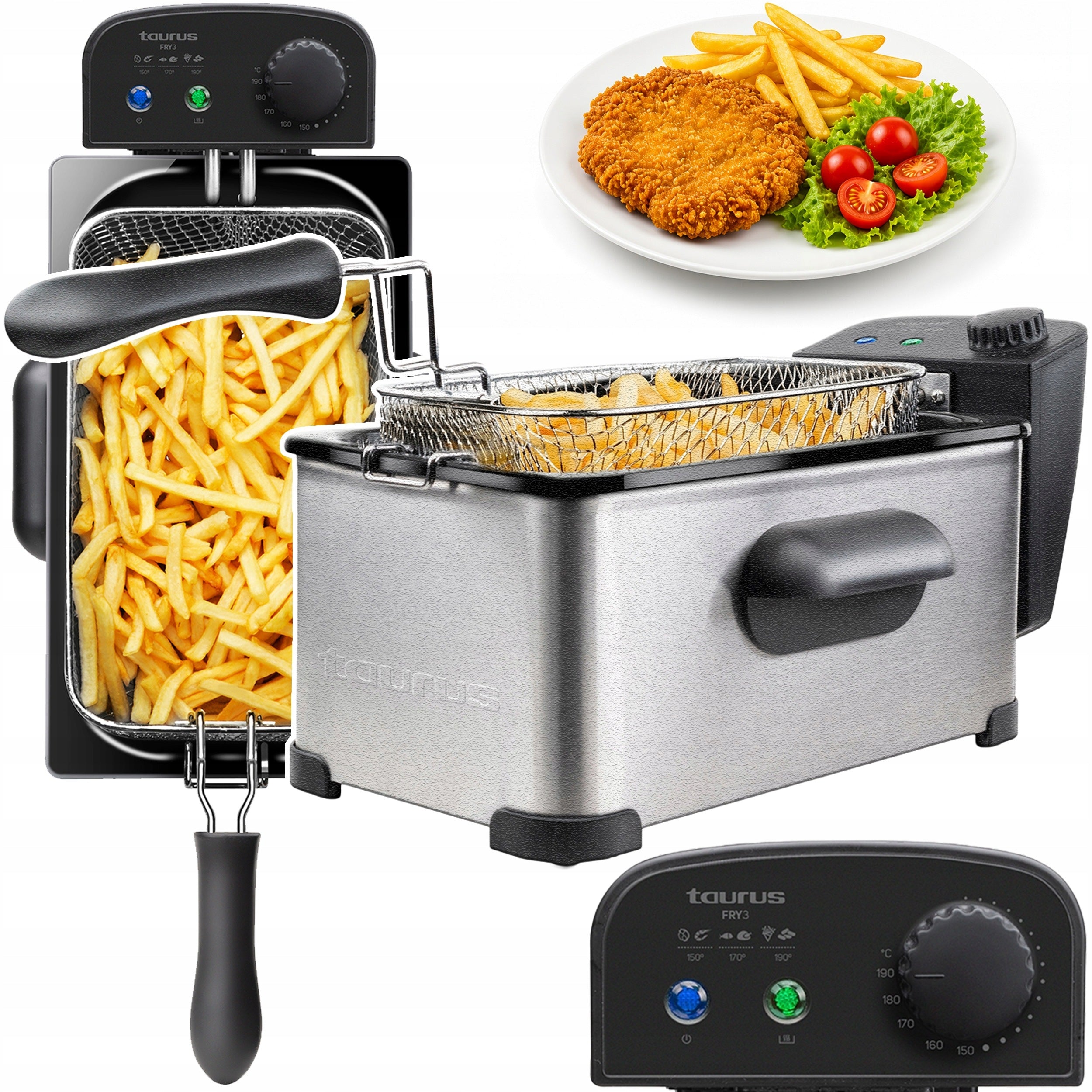 OIL AIR FRYER FAT XXL STRONG LARGE TRADITIONAL AIR FRYER 3L