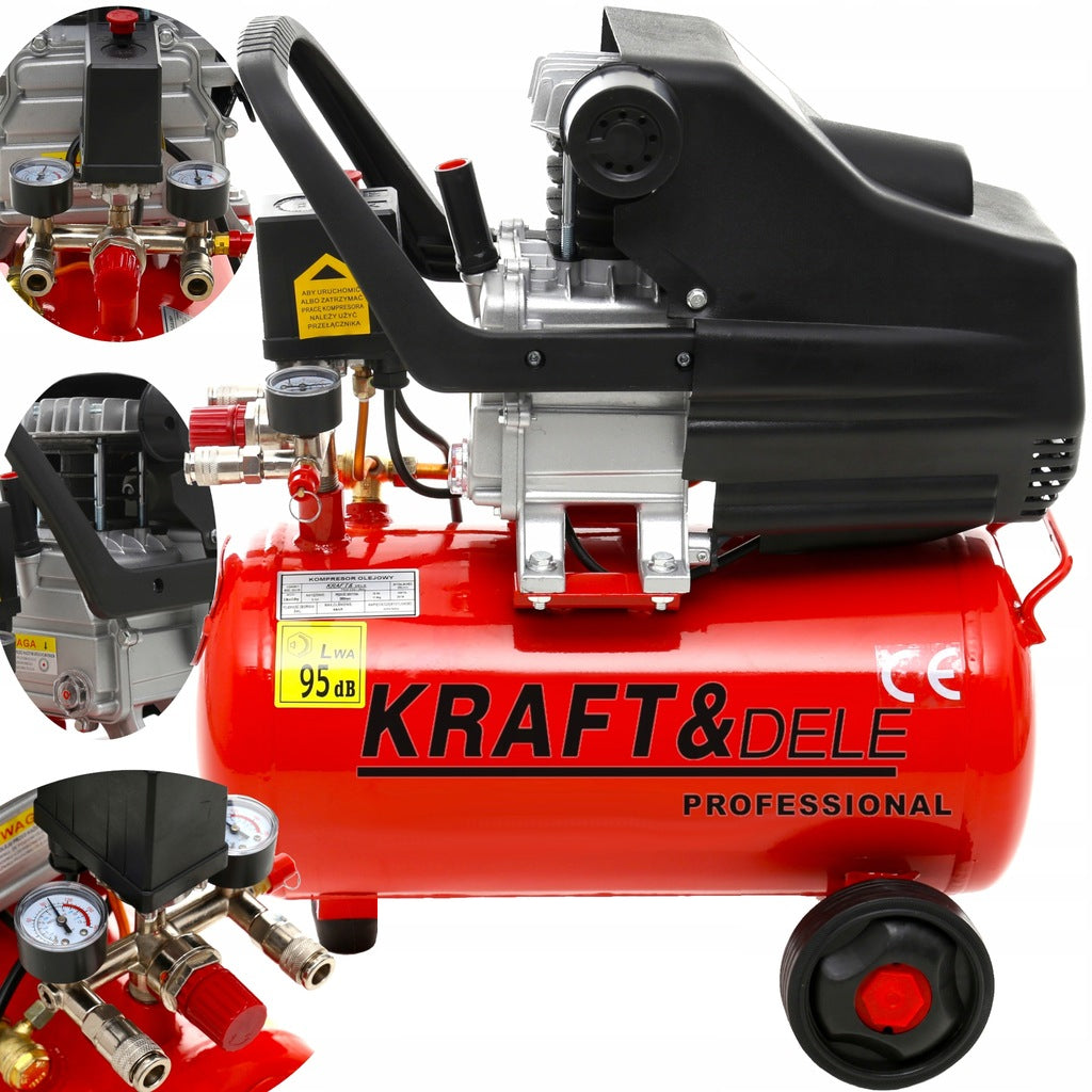 OIL COMPRESSOR AIR COMPRESSOR 24L 3,8KM 205L/MIN INDUCTION MOTOR Brand no brand