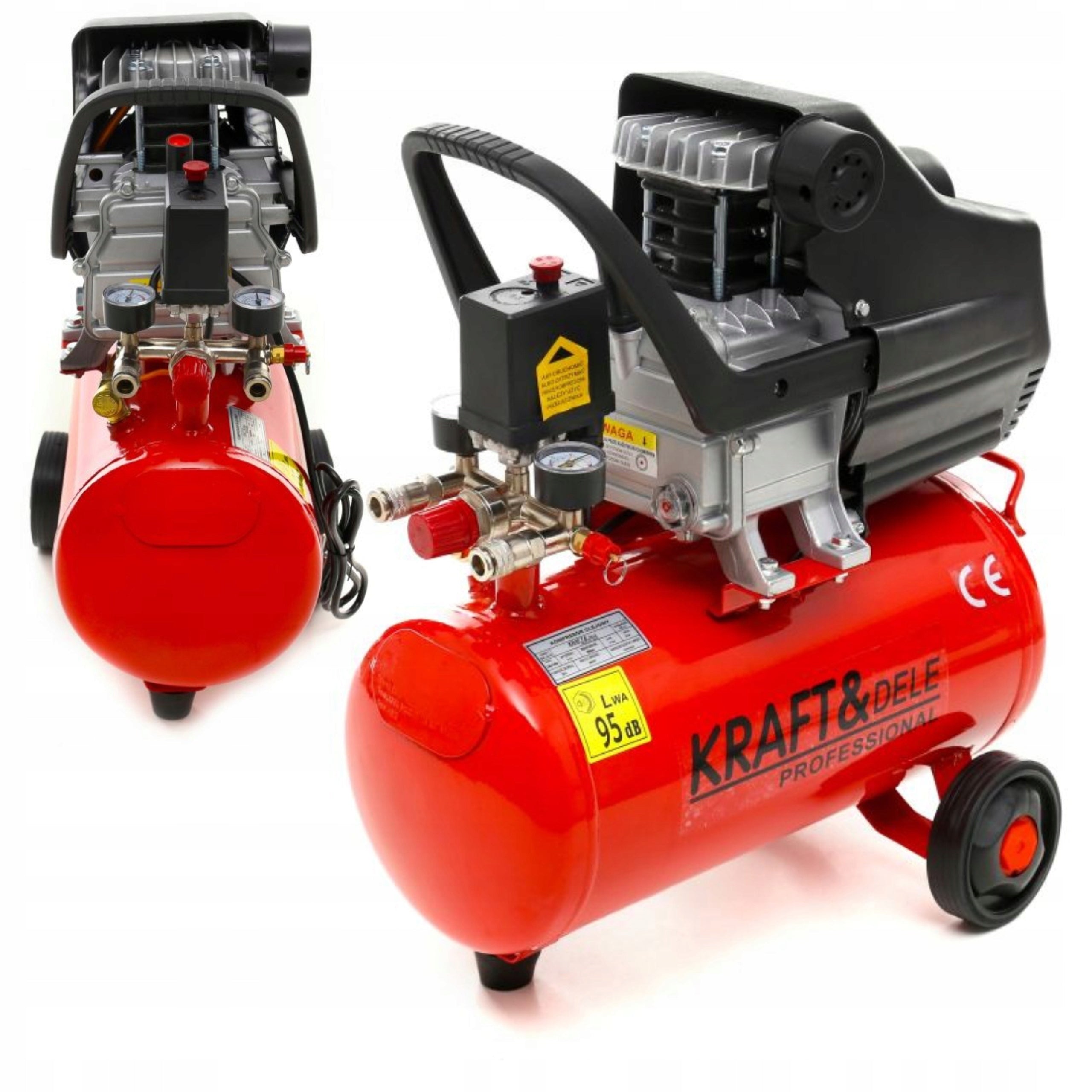 OIL COMPRESSOR AIR COMPRESSOR 24L 3,8KM 205L/MIN INDUCTION MOTOR Manufacturer code KD400