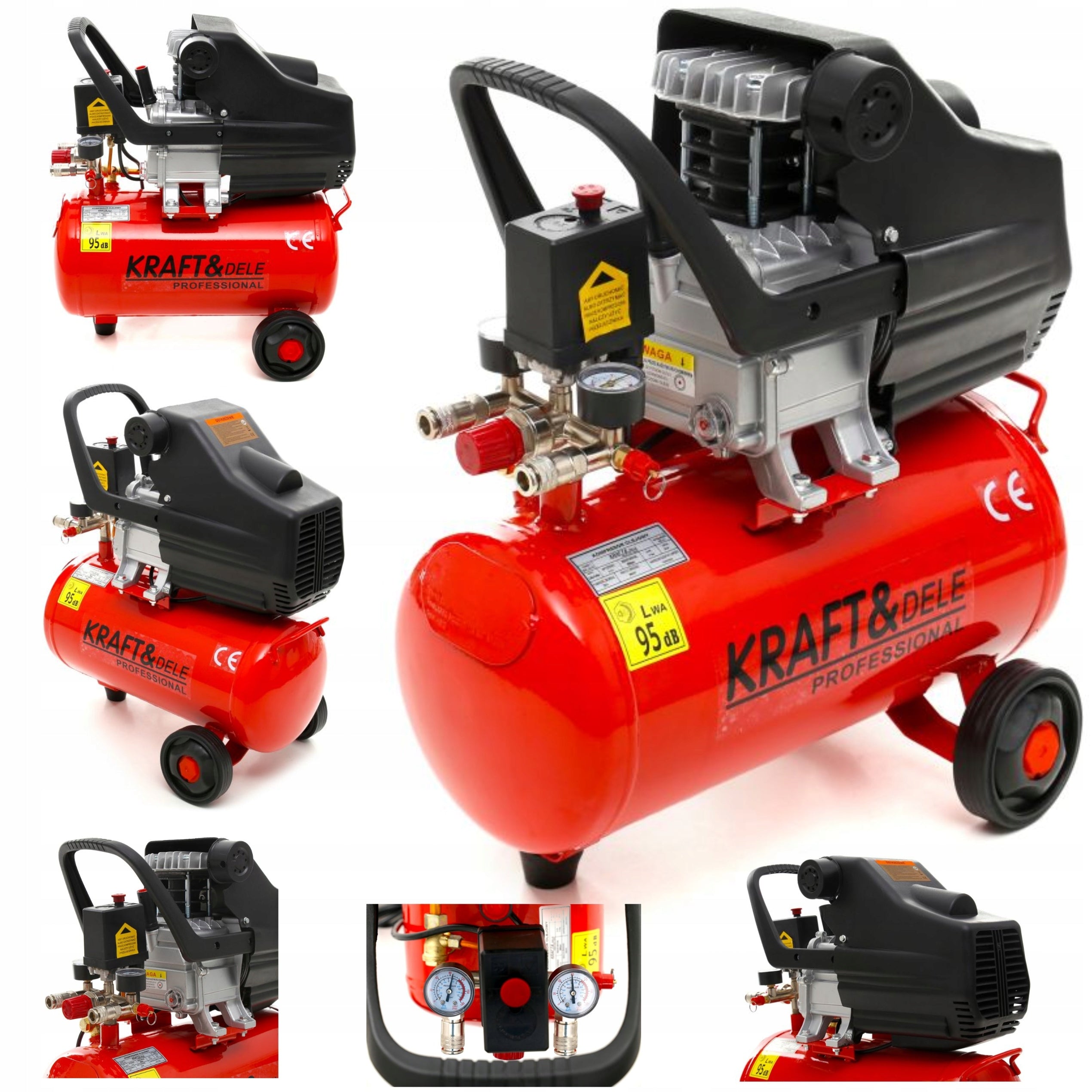OIL COMPRESSOR AIR COMPRESSOR 24L 3,8KM 205L/MIN INDUCTION MOTOR
