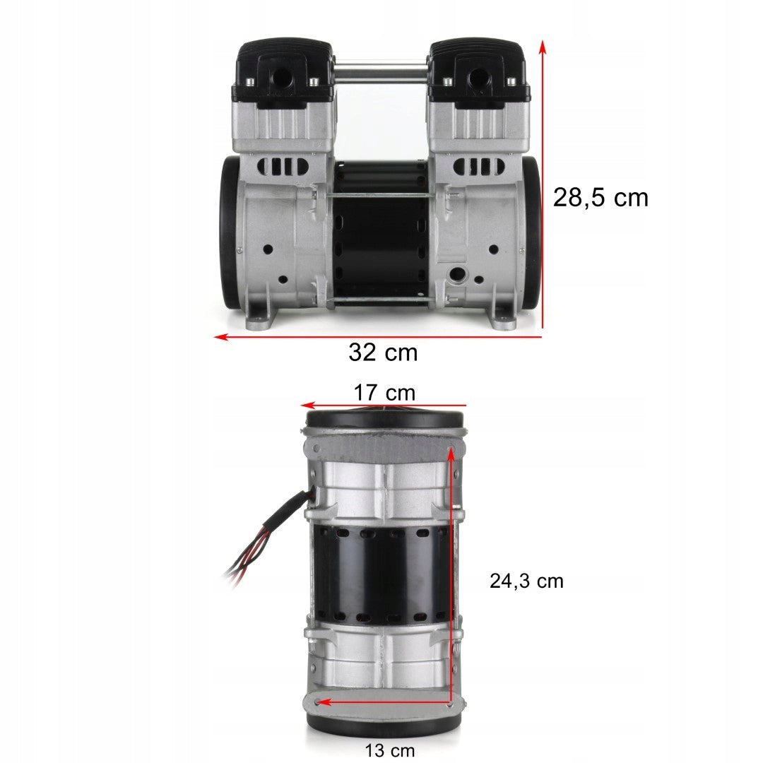 OIL FREE COMPRESSOR 1100W 230V 10bar 370l/min Engine Compressor Pump QUIET Brand Barracuda