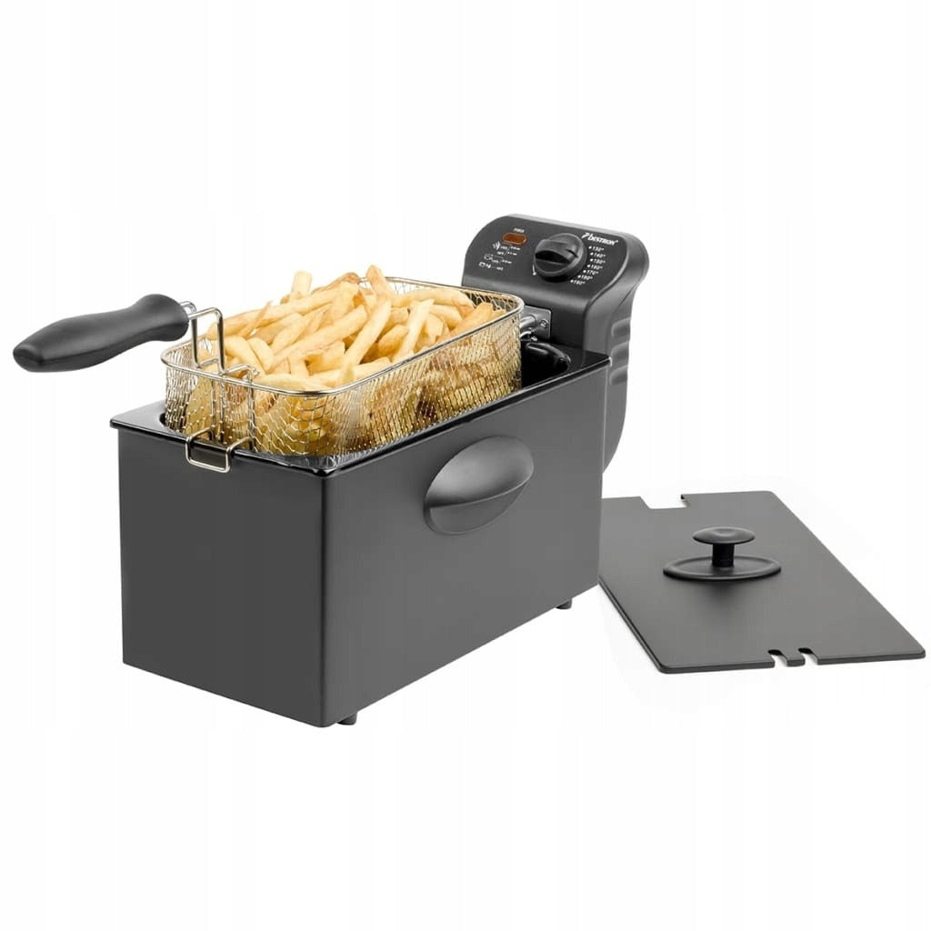OIL FRYER 3,5L 2000W COLD ZONE THERMOSTAT BLACK BESTRON Brand Bestron