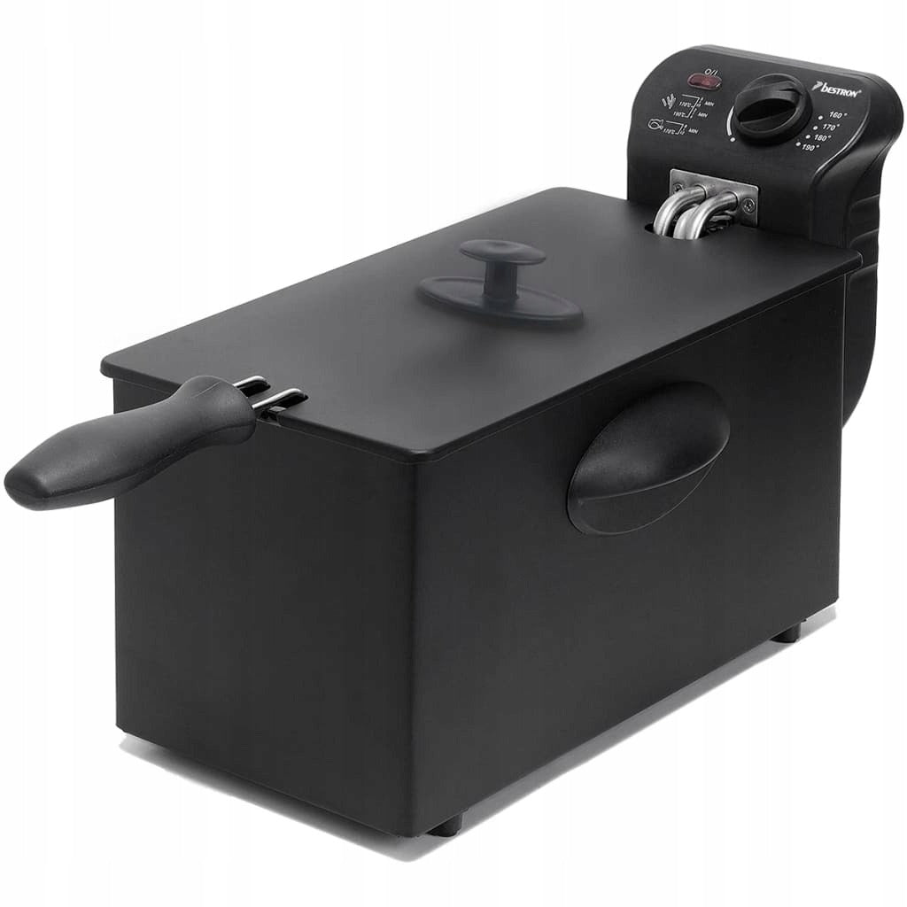 OIL FRYER 3,5L 2000W COLD ZONE THERMOSTAT BLACK BESTRON Manufacturer code 409966