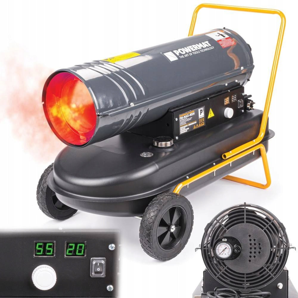OIL HEATER 40 KW DIESEL BLOWER + THERMOSTAT LCD HEATER FURNACE
