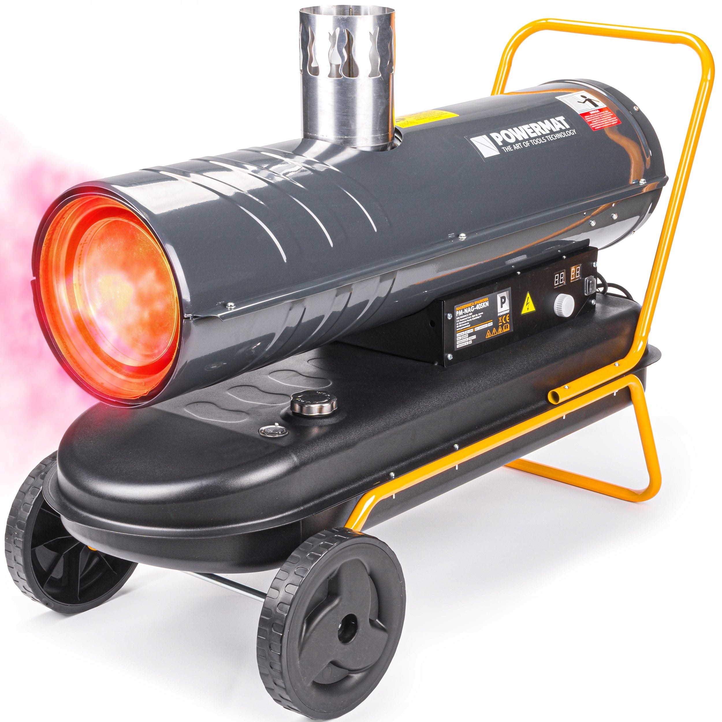 OIL HEATER 40 KW WITH COMBUSTION CHIMNEY BLOWER + THERMOSTAT LCD FURNACE