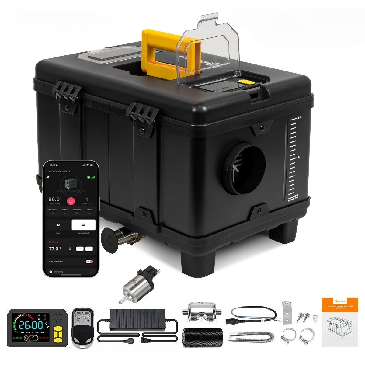 OIL HEATER 8KW 230V 12/24V WEBASTO BLUETOOTH AUTO START/STOP