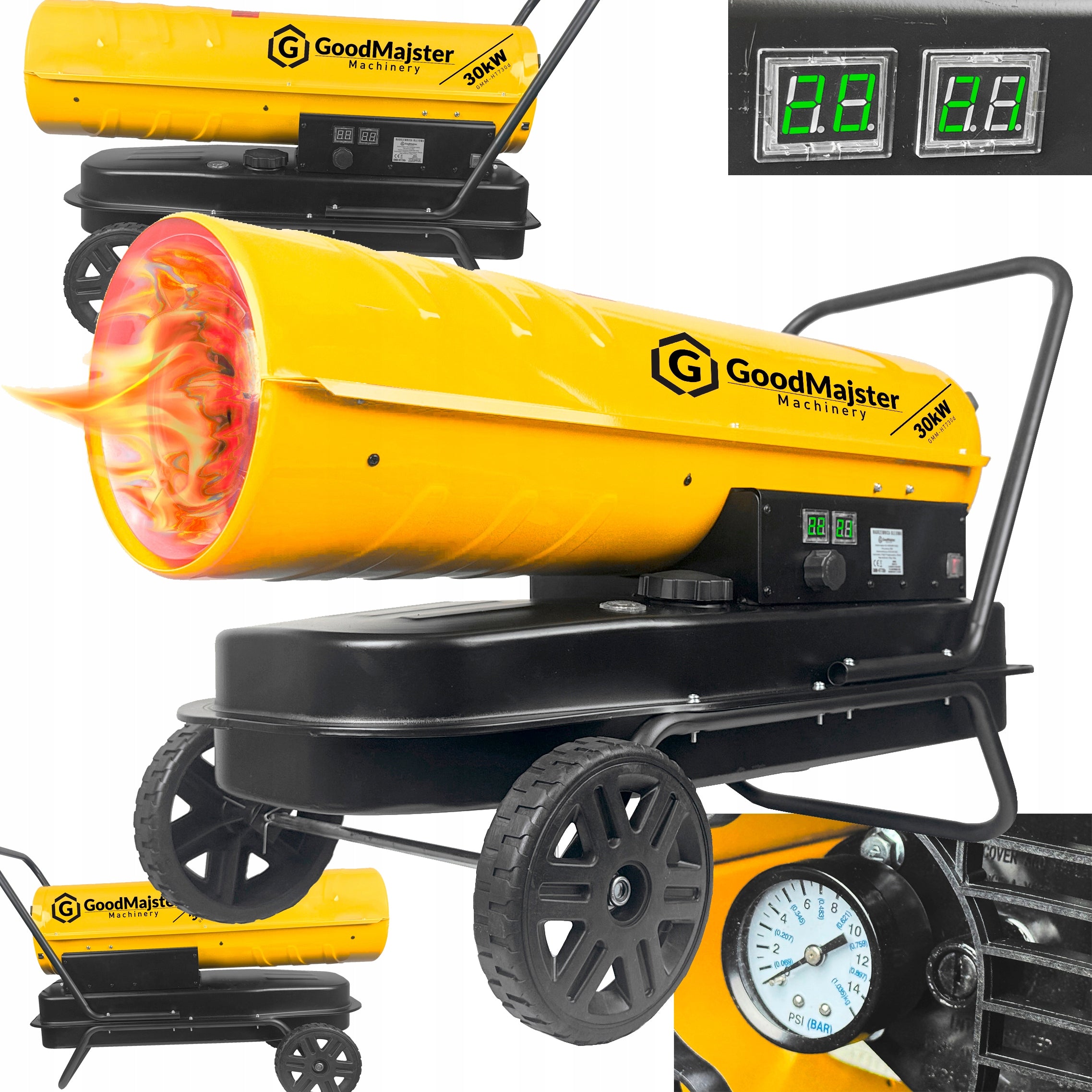 OIL HEATER AUTOMATIC WITH THERMOSTAT LCD 30kW BLOWER