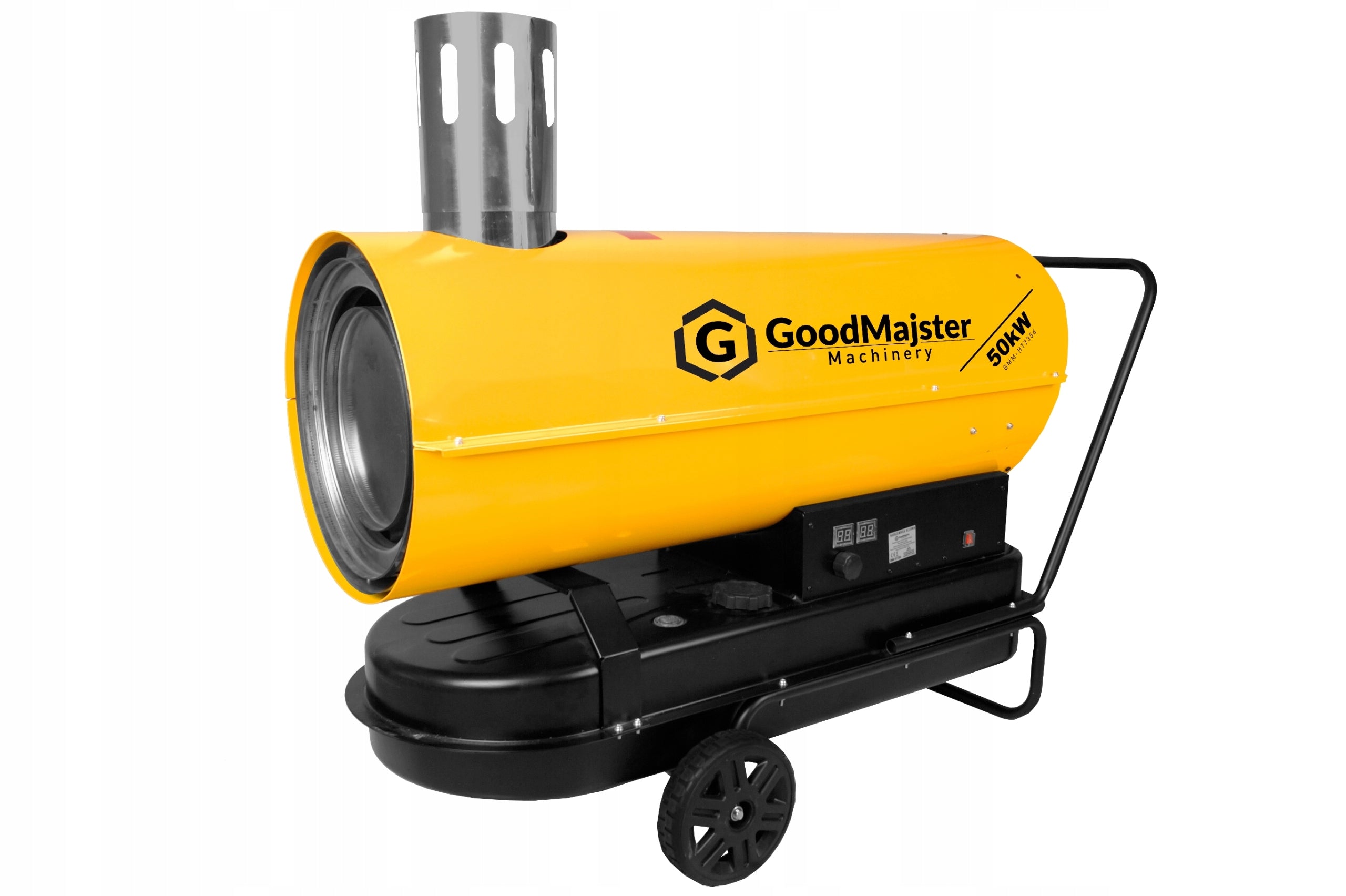 OIL HEATER WITH CHIMNEY unscented COMBUSTION THERMOSTAT LCD 50kW Manufacturer code GMM-HT735d