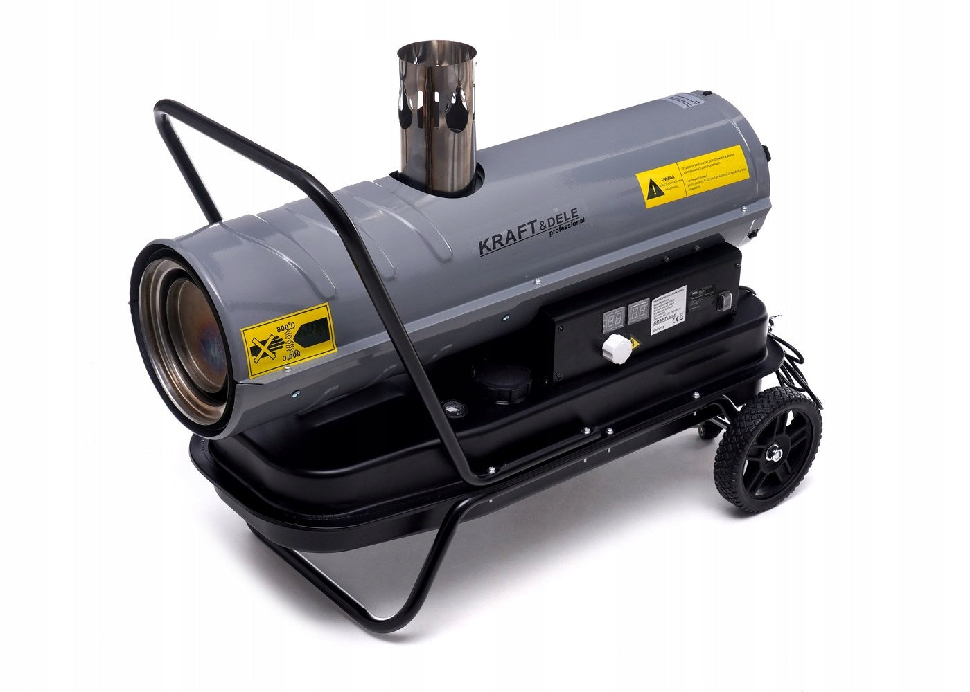 OIL heater with chimney 30 kW THERMOSTAT Tank 19 liters + WHEELS