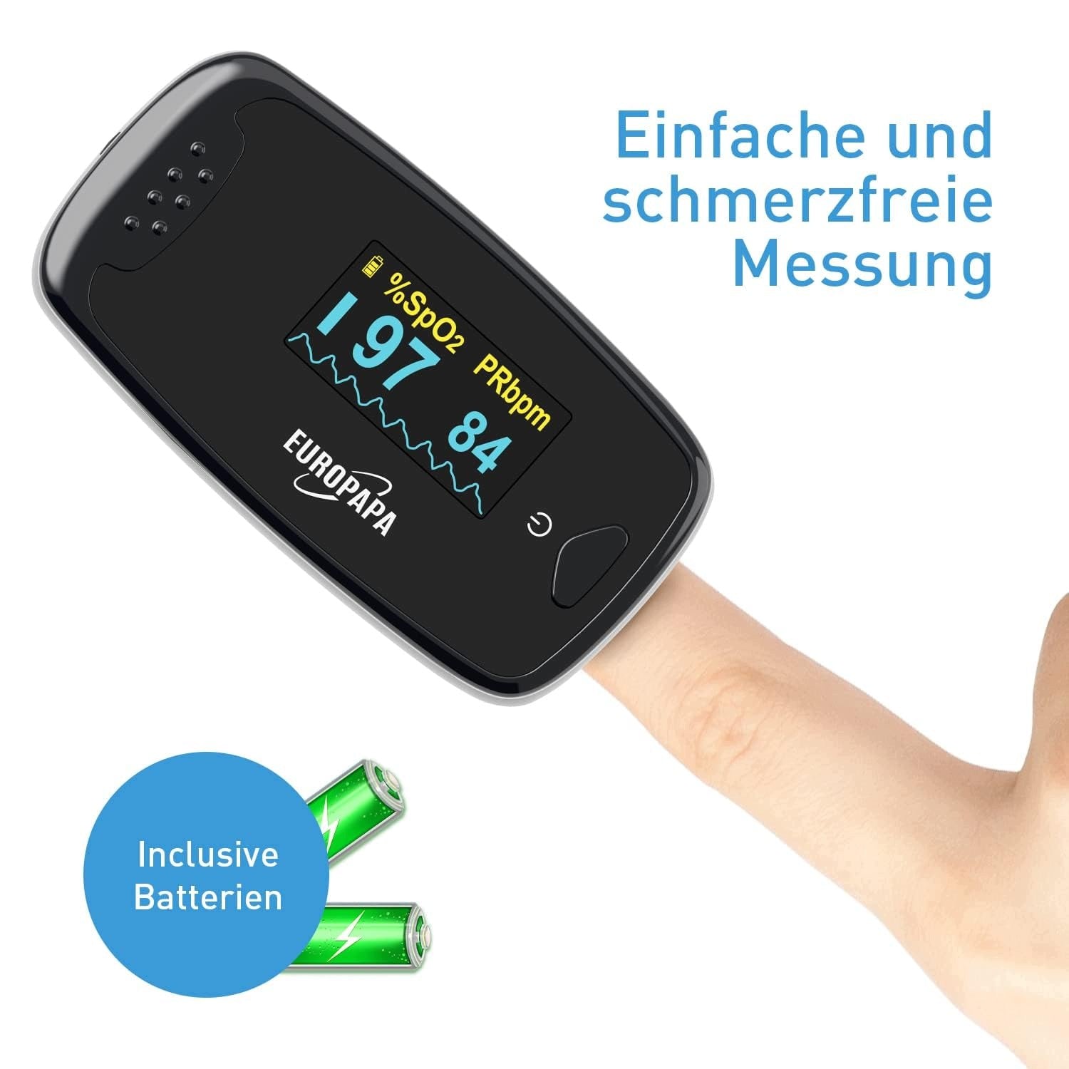 OLED FINGER PULSE OXIMETER MEASUREMENT OF ADULT HEART RATE SPO2 Medical device type accessories for a medical device or a product without an intended medical purpose