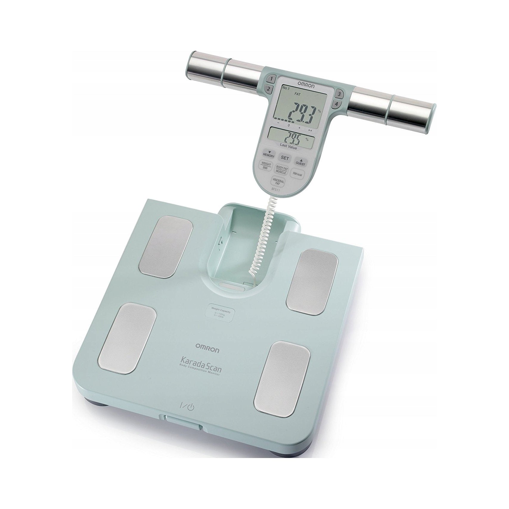 OMRON BF511 scale with body composition analyzer turquoise 1 pc.