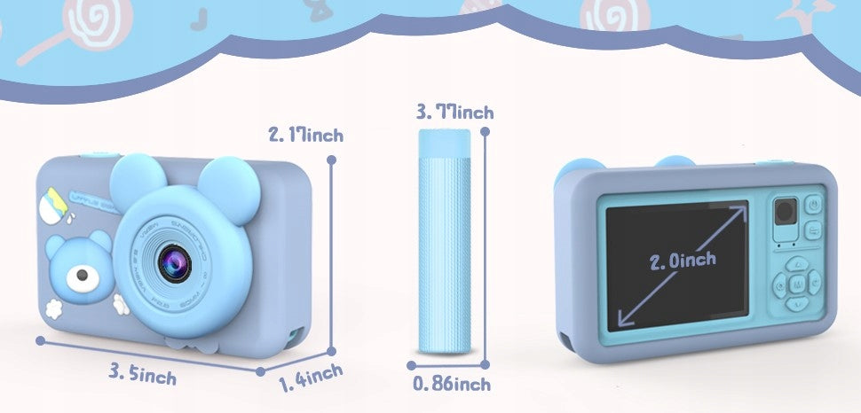 OMWay Kids Digital Camera 1080P HD Blue + SD Card Brand no brand