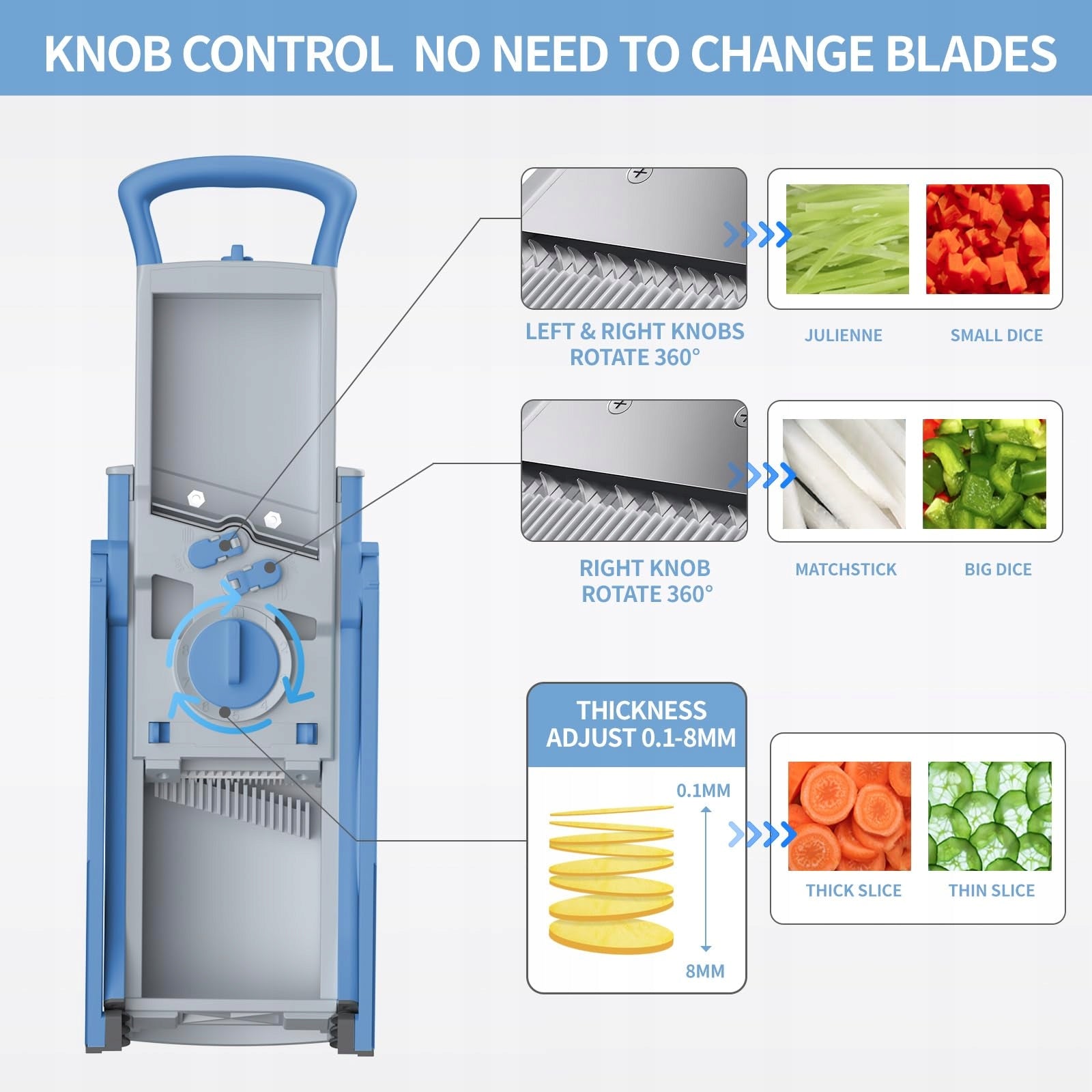 ONCE FOR ALL Vegetable Slicer With Container Multifunctional Slicer Brand no brand