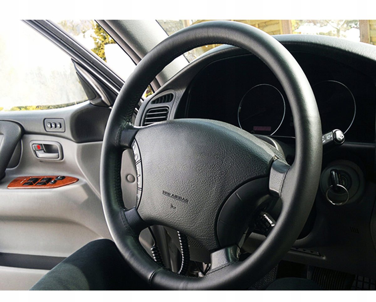 ONE PIECE LEATHER STEERING WHEEL COVER Manufacturer's catalog number 1K