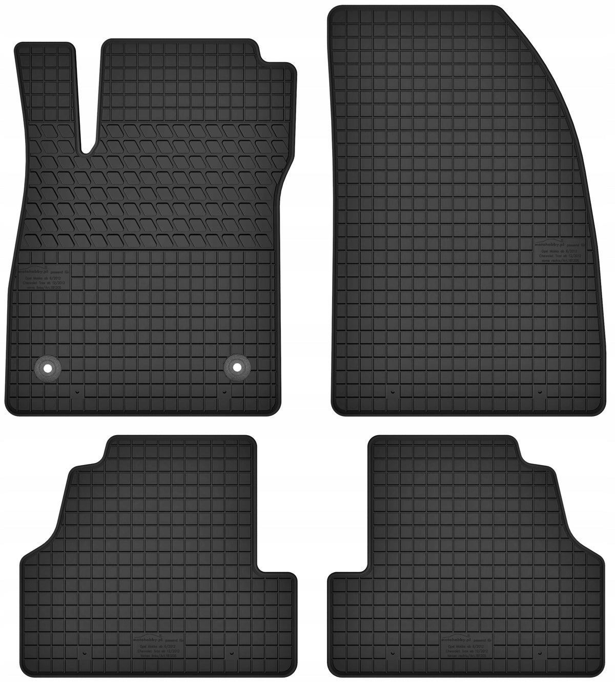 OPEL MOKKA X (from 2016) dedicated rubber mats